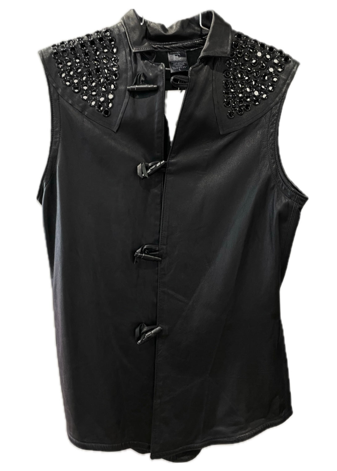 Western style hot sale leather vest