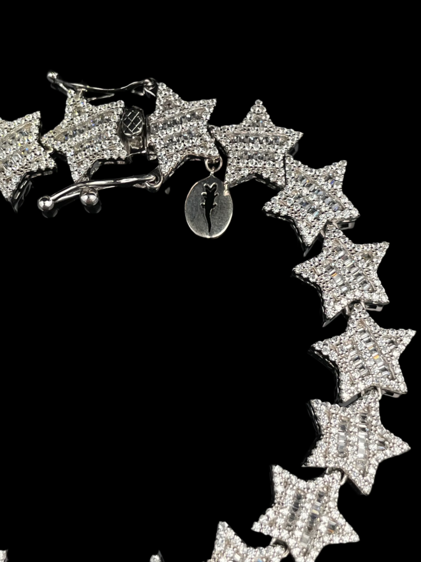 Alligator Jesus ICED OUT STARS CHAIN 