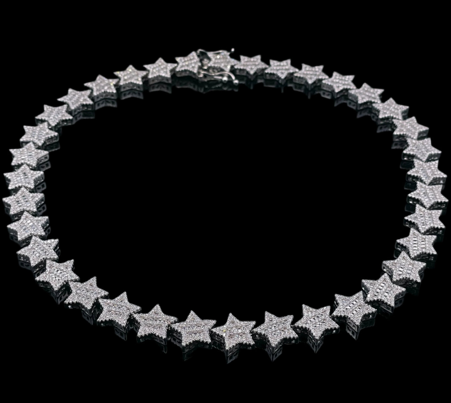 Iced Out Stars Chain Necklace