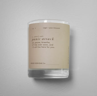 MODE KORVIDAE NO. 1 PANIC ATTACK CANDLE - sage + pear blossom