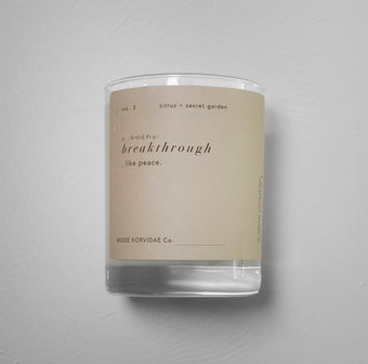 MODE KORVIDAE NO. 3 BREAKTHROUGH CANDLE - citrus + secret garden