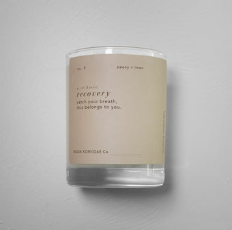 MODE KORVIDAE NO. 5 RECOVERY CANDLE - peony + linen