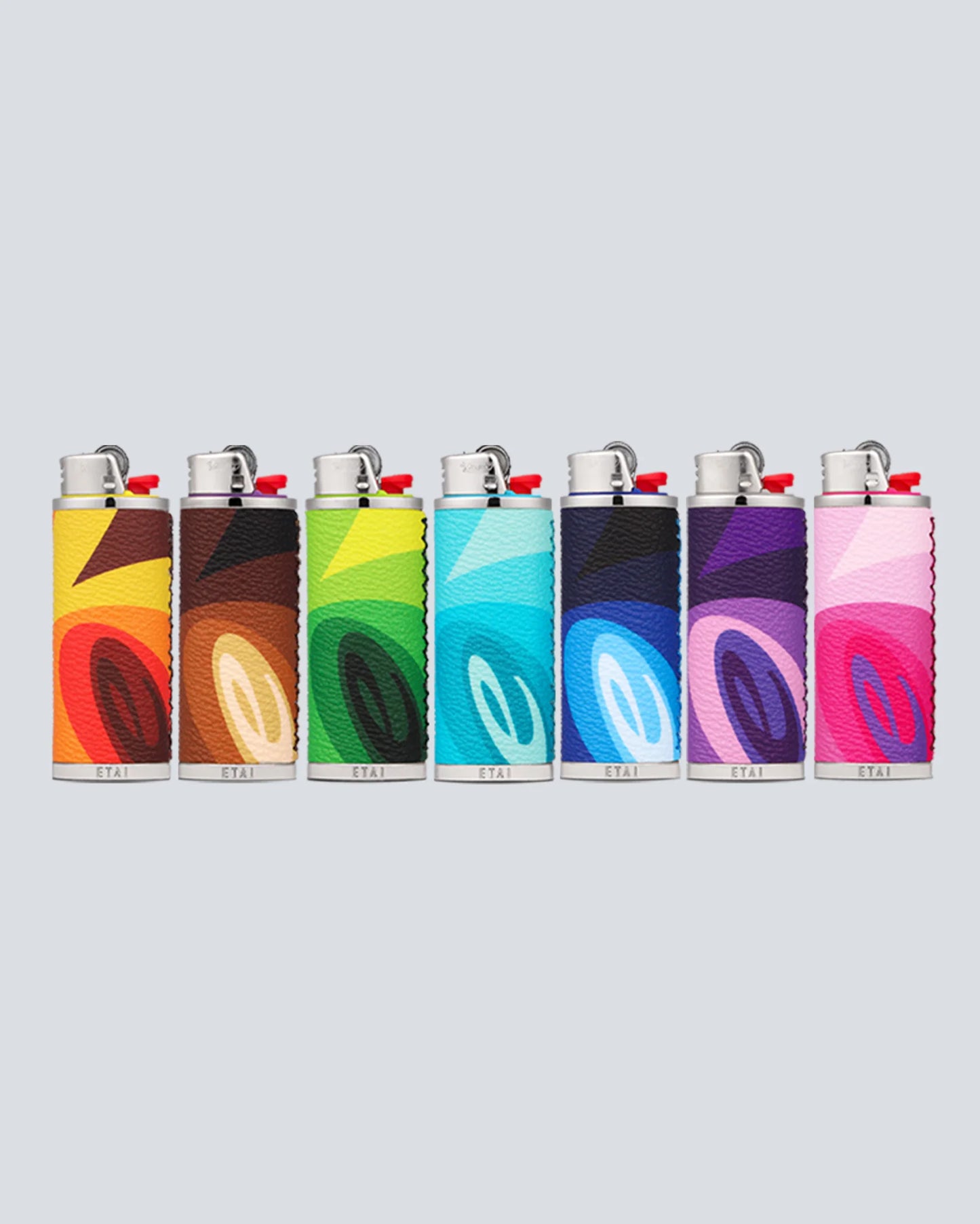 ETAI SPIRAL E LIGHTER CASE SET - 7 LIGHTER CASES