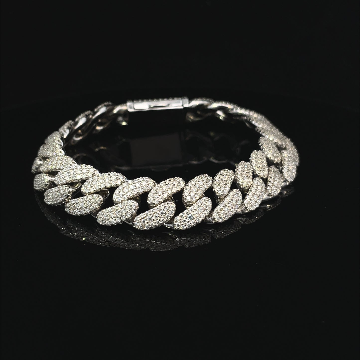 925 ICED OUT CUBAN LINK BRACELET