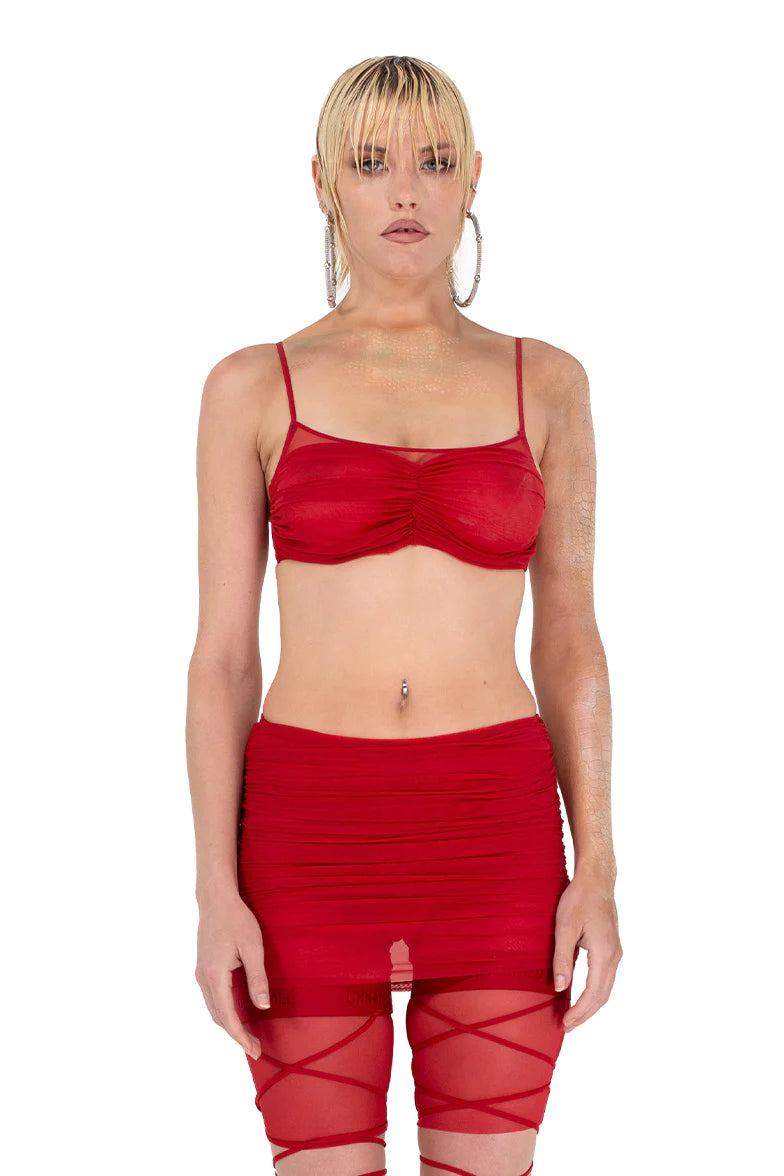 AMORA RED SHORTS