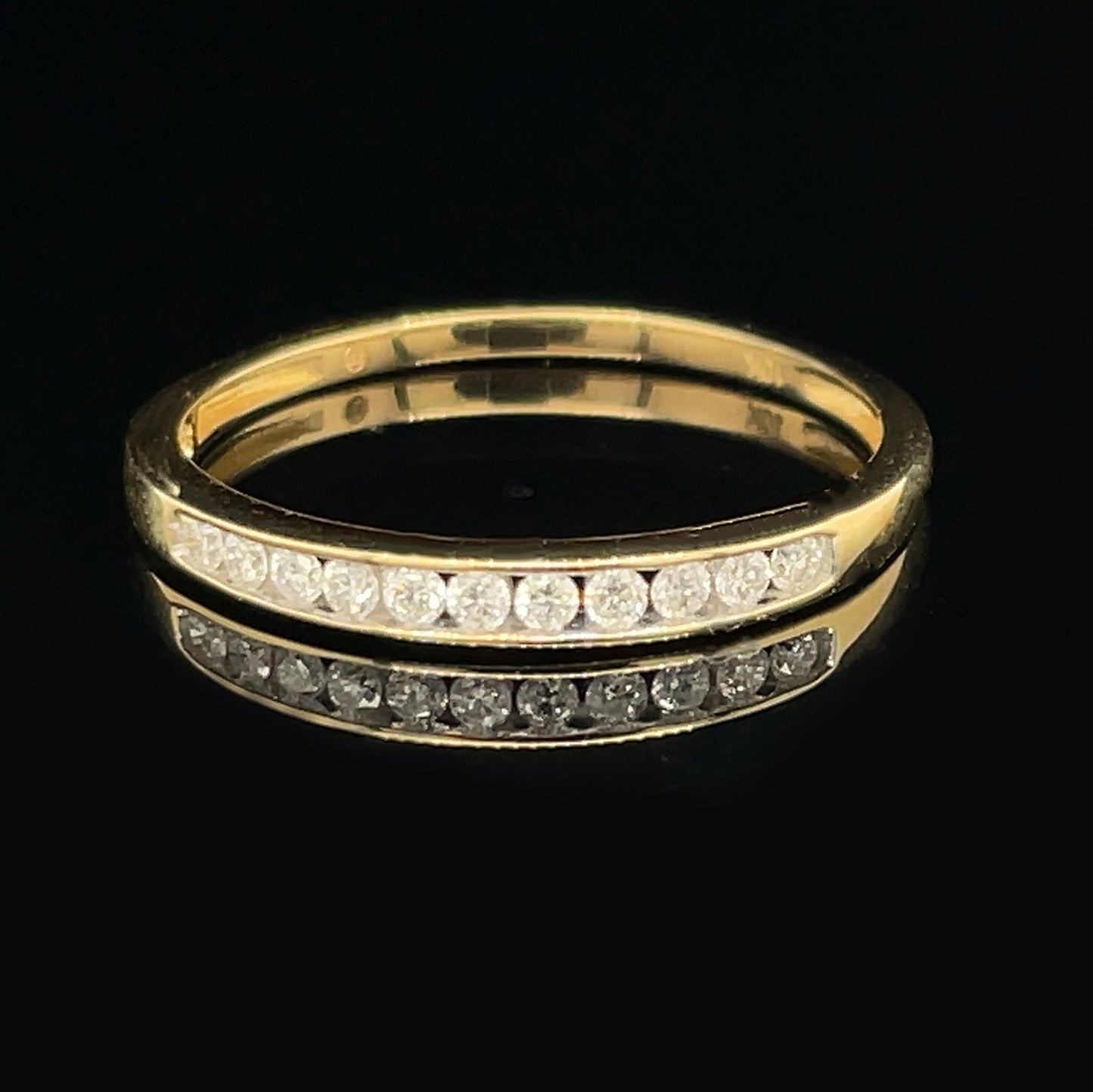 Single Row 0.02ct Diamond Ring