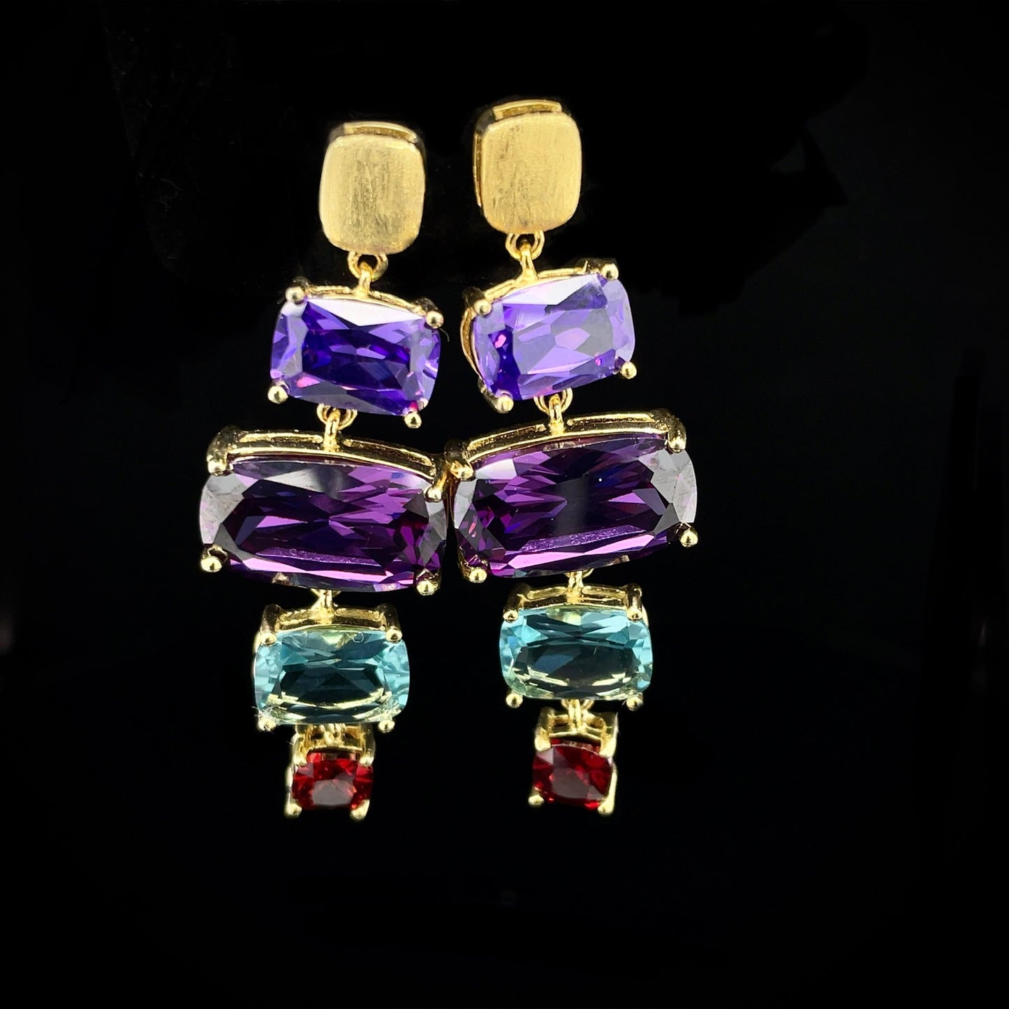 Gem Dangle Earrings